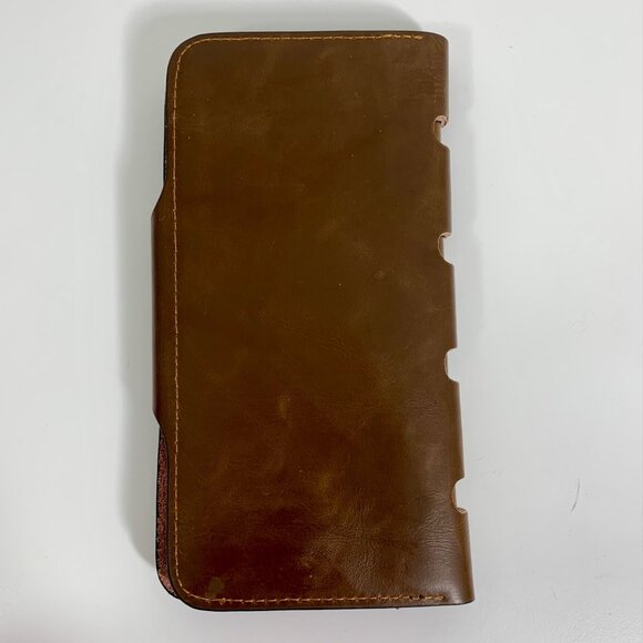 Genuine Leather 501 BaiLini Wallet Button Closure & Multiple Card Slots For Men - Picture 8 of 13